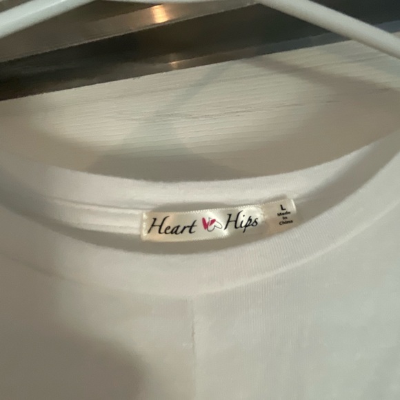 EUC WHITE CROP TOP KNOT FRONT - Picture 2 of 2